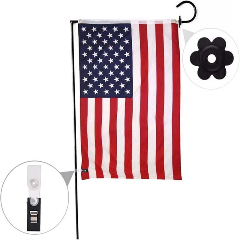 DongAi Garden Flag Rubber Stopper and Adjustable Windproof Garden Flag Clip. Advanced Lawn Flag Stopper and Yard Flag Clip, Pack of 10 - Image 4